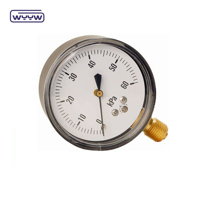 جودة  60-100mm CmH2O Capsule Pressure Gauge Manometer 1.6% Accuracy مصنع