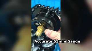 شفة أمامية، فولاذ أسود، وصلة نحاسية. 2.5 "63 مللي متر 0 ~ 0.6MPa حامل الدب ،