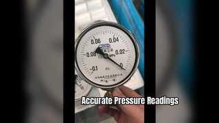 4 "100 مللي متر ، -01 ~ 0Mpa حافظة كروم ، مقياس ضغط الفراغ