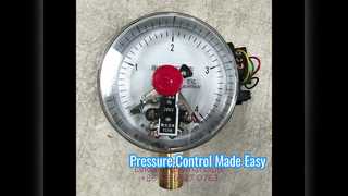 4 "100 مللي متر مقياس ضغط الاتصال الكهربائي