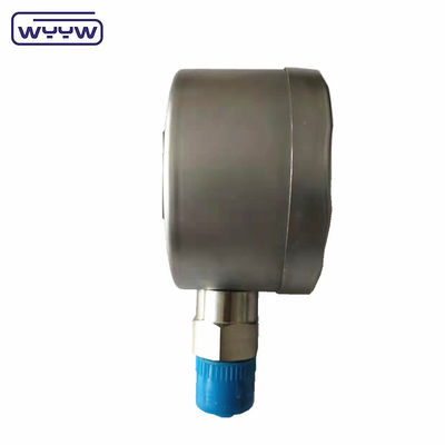 دقة 0.2%Fs القاع 80mm هيدروليكية مقياس ضغط المياه الرقمي