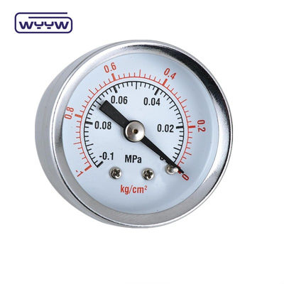 1/8 &quot;NPT مقياس ضغط مصغّر ضاغط الهواء مقياس المياه الهيدروليكي