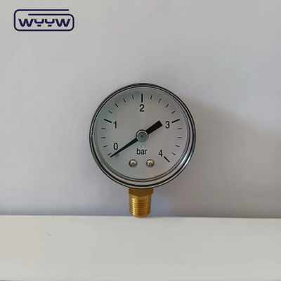 معايير CE 40MM البلاستيكية 0-4Bar 1/8&quot;BSP مقياس ضغط الغاز الطبيعي