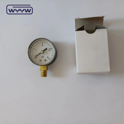 معايير CE 40MM البلاستيكية 0-4Bar 1/8&quot;BSP مقياس ضغط الغاز الطبيعي