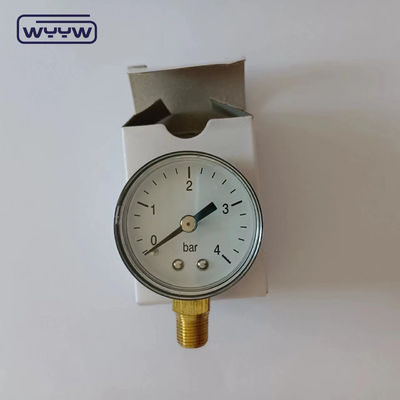 معايير CE 40MM البلاستيكية 0-4Bar 1/8&quot;BSP مقياس ضغط الغاز الطبيعي