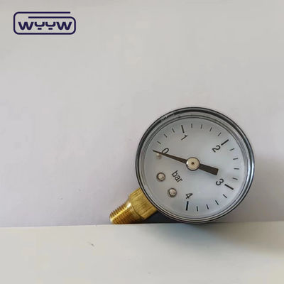 معايير CE 40MM البلاستيكية 0-4Bar 1/8&quot;BSP مقياس ضغط الغاز الطبيعي