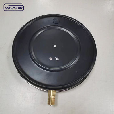 مقاس المقابس 250 ملم أسفل M20X1.5 الفولاذ الأسود عام شركة مقياس ضغط الهواء