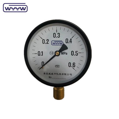 أسفل 1/2 &quot;بسب CE 100mm عادي المتوفرة OEM مقياس الضغط المعايرة