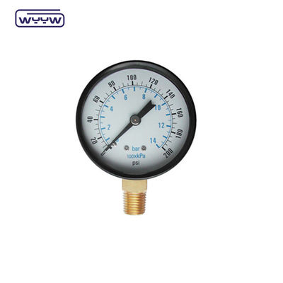 WYYW 100mm الحديد الحاجز MS القاع الاتصال مانومتر 16بار