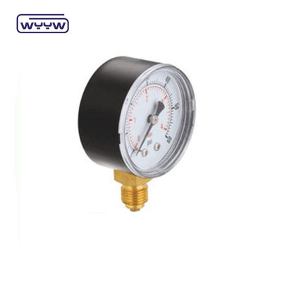 WYYW مقياس الضغط سعر اتصال أسفل 2&quot; 50mm صندوق بلاستيكي مقياس ضغط الهواء lpg مقياس ضغط الغاز