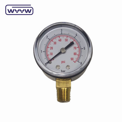 WYYW مقياس الضغط سعر اتصال أسفل 2&quot; 50mm صندوق بلاستيكي مقياس ضغط الهواء lpg مقياس ضغط الغاز