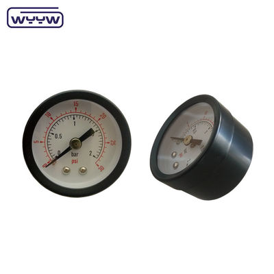 جودة جيدة 2 بوصة أنبوب بوربون نوع مركز العودة الاتصال 1/4 &quot;NPT BSP منخفضة 9 Psi مقياس الضغط