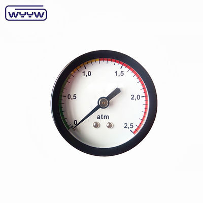 جودة جيدة 2 بوصة أنبوب بوربون نوع مركز العودة الاتصال 1/4 &quot;NPT BSP منخفضة 9 Psi مقياس الضغط