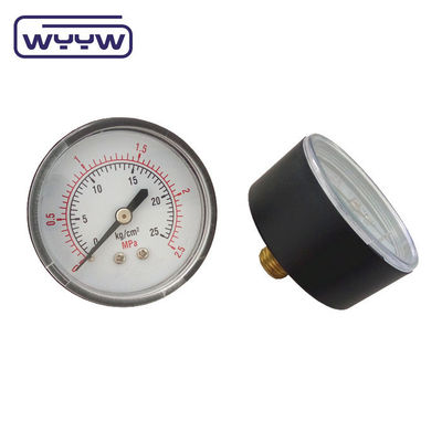 الصين مقياس الضغط السعر المصنع 1.5 " 40mm 0-3.5bar البلاستيك محوري المانومتر الغاز
