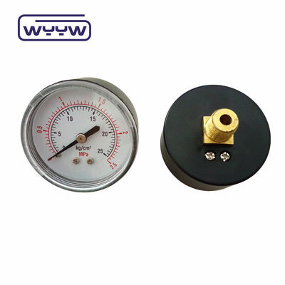 الصين مقياس الضغط السعر المصنع 1.5 " 40mm 0-3.5bar البلاستيك محوري المانومتر الغاز
