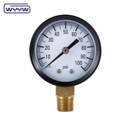 قابلة للتخصيص خلفية 150 psi بيع ساخن 60mm مقياس ضغط عام M12X1.5 الهواء 10 بار مقياس ضغط