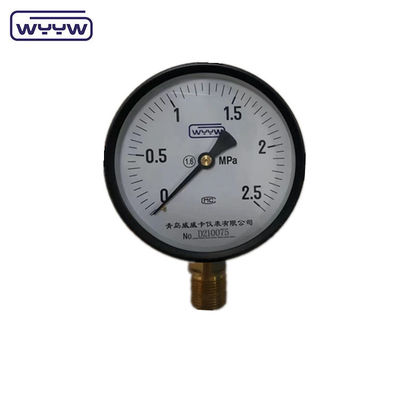 السعر WYYW مصنع 1MPa 1.6MPa مقياس ضغط 100mm M20X1.5 G1/2&quot; مقياس ضغط الماء
