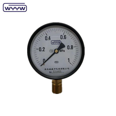 السعر WYYW مصنع 1MPa 1.6MPa مقياس ضغط 100mm M20X1.5 G1/2&quot; مقياس ضغط الماء