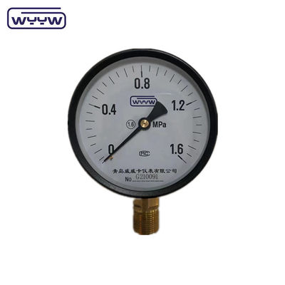 السعر WYYW مصنع 1MPa 1.6MPa مقياس ضغط 100mm M20X1.5 G1/2&quot; مقياس ضغط الماء