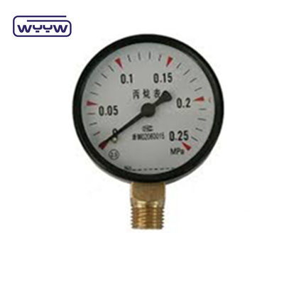 مقياس الضغط للصلب الأسود الاقتصادي 60mm مقياس الضغط للغاز الطبيعي