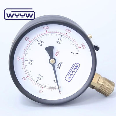مقياس ضغط 4 بوصات مقياس ضغط مزدوج ومقياس ضغط مائع M20X1.5 أو G1/2