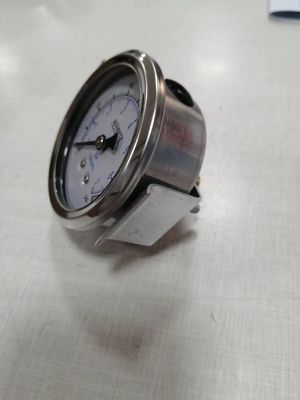 ss304 الهيدروليك جاك 1/4 &quot;بسب 2.5&quot; محوري سائل ملئ مقياس ضغط المقبض