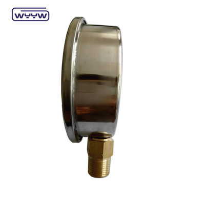 عدادات الضغط الهيدروليكية السائلة المملوءة بالجليسرين 100 مم أسفل 3/8 &quot;BSP 1/2&quot;G EN837-1