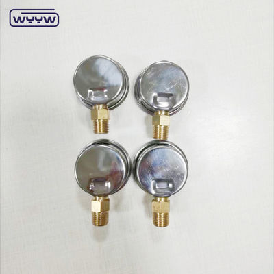 40mm عدادات ss304 نوع مؤشر الحالة بورودون أنبوب عمودي 0-10bar /psi مقياس ضغط مليء بالزيت 1-1/2