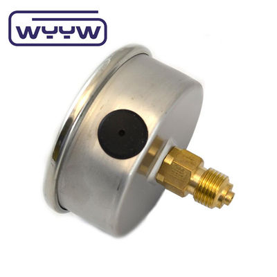 63mm EN837-1 المياه الهيدروليكية 0-10bar / psi دخول المحوري للزيت غليسرين ملئ مقياس الضغط 2.5 &quot;المانومتر