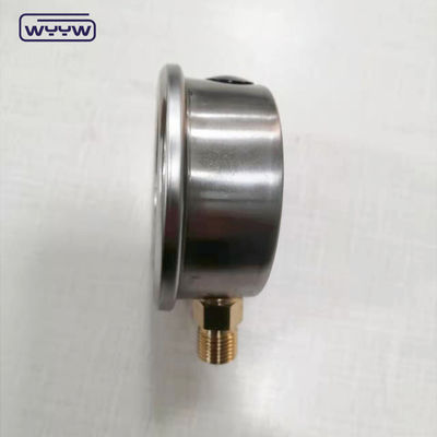 الفولاذ المقاوم للصدأ 63mm الاتصال الشعاعي زيت الجليسرين ملئ 600بار مقياس الضغط الهيدروليكي
