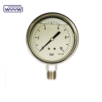 1/8 &quot;NPT مقياس ضغط الاتصال السفلي 1.5&quot; مقياس اختبار ضغط الزيت 40mm