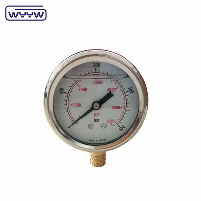 أجزاء جديدة وصلت 0-400بار مقياس ضغط هيدروليكي اختبار 0-6000psi للبيع