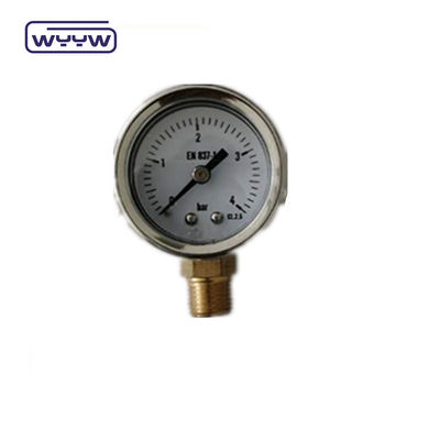 SS حالة غاز اختبار مقياس الضغط 40mm رقم قياس العجلة الظهر