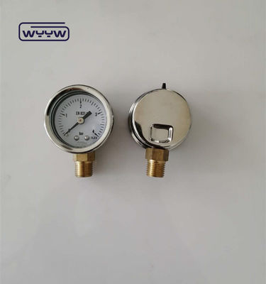 SS حالة غاز اختبار مقياس الضغط 40mm رقم قياس العجلة الظهر
