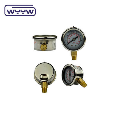 SS حالة غاز اختبار مقياس الضغط 40mm رقم قياس العجلة الظهر