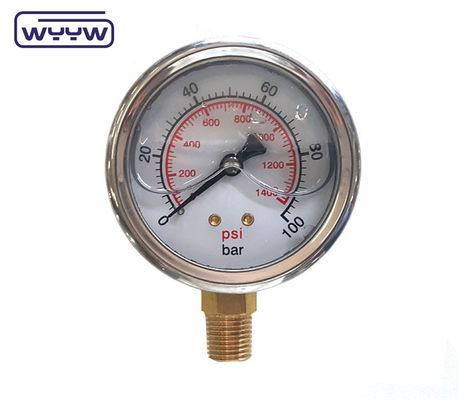 63mm 0-10bar 150 Psi مقياس ضغط للمحفر