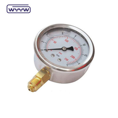 2.5&quot; مقياس ضغط ضد الاهتزاز مقياس ضغط أسفل