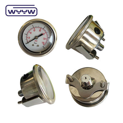 مقياس ضغط محوري 2.5 &quot;U-Clamp Manometer / مقياس ضغط اتصال الخلفي