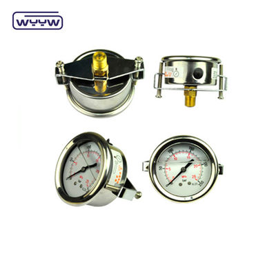 مقياس ضغط محوري 2.5 &quot;U-Clamp Manometer / مقياس ضغط اتصال الخلفي