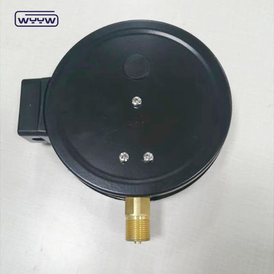 1.6MPa الحديد الأسود 1/2&quot;بسب M20X1.5 6 بوصة الاتصال الكهربائي مقياس ضغط مقياس ضغط مزدوج السعر