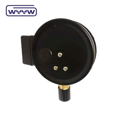 لا + لا القضية الفولاذية السوداء 1.6MPa 100mm 380V مقياس الجهد الكهربائي للاتصال مقياس الضغط الترددي