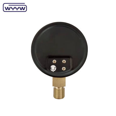 KPa مقياس الضغط المنخفض WYYW 4 بوصة 100mm الحديد الأسود القضية السفلية مدخل النفخات mbar cmh2o المانومتر