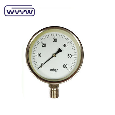 مقياس ضغط الكبسولة 60-100mm CmH2O مقياس ضغط 1.6% دقة