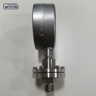 100mm DN20 PN40 نوع اللفافة مقياس الضغط SS316 الفولاذ المقاوم للصدأ