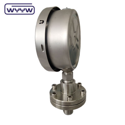 100mm SS316 مقياس الضغط غشاء الحاجز الختم أسفل التركيب
