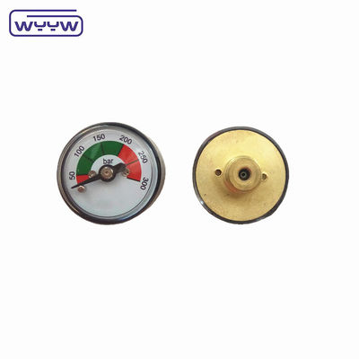 الجودة العالية المتوفرة من البلاستيك غطاء ميني M10X1 1/8&quot;G 1 بوصة 25mm مقياس الضغط 5000psi