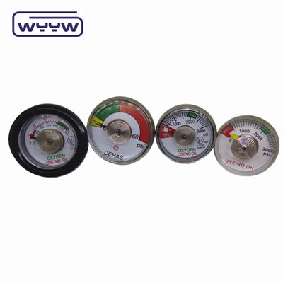 4000PSI 38mm ss حالة ربيع ضبط حجم صغير مع غطاء المطاط مقياس ضغط الاسطوانة