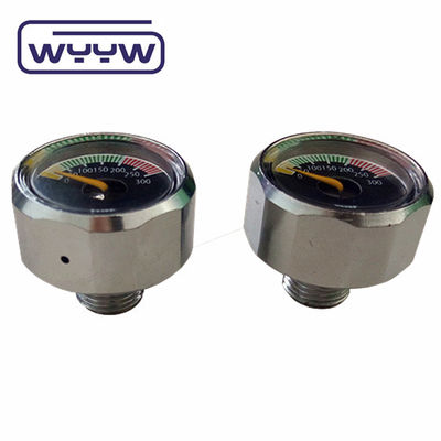 أمازون بيع ساخن 20 ملم أسود ميني مقياس ضغط رقمي 4000psi 6000psi 1/8NPT مقياس ضغط ميكرو لـ Paintball PCP Air