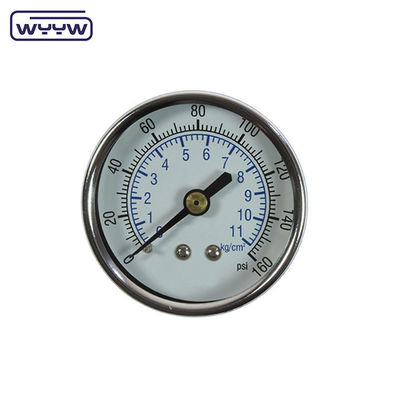 استخدام جاف لا زيت العودة ضغط القياس 160 Psi الهواء 60mm SS ضغط القياس