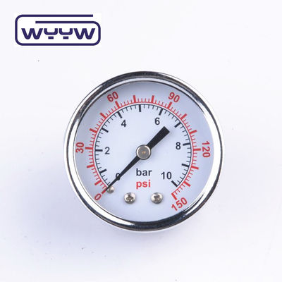 استخدام جاف لا زيت العودة ضغط القياس 160 Psi الهواء 60mm SS ضغط القياس